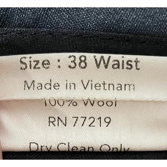 Pronto Uomo Couture Men's Wool Dress Pants Size 38 Waist Gray - Picture 5 of 9